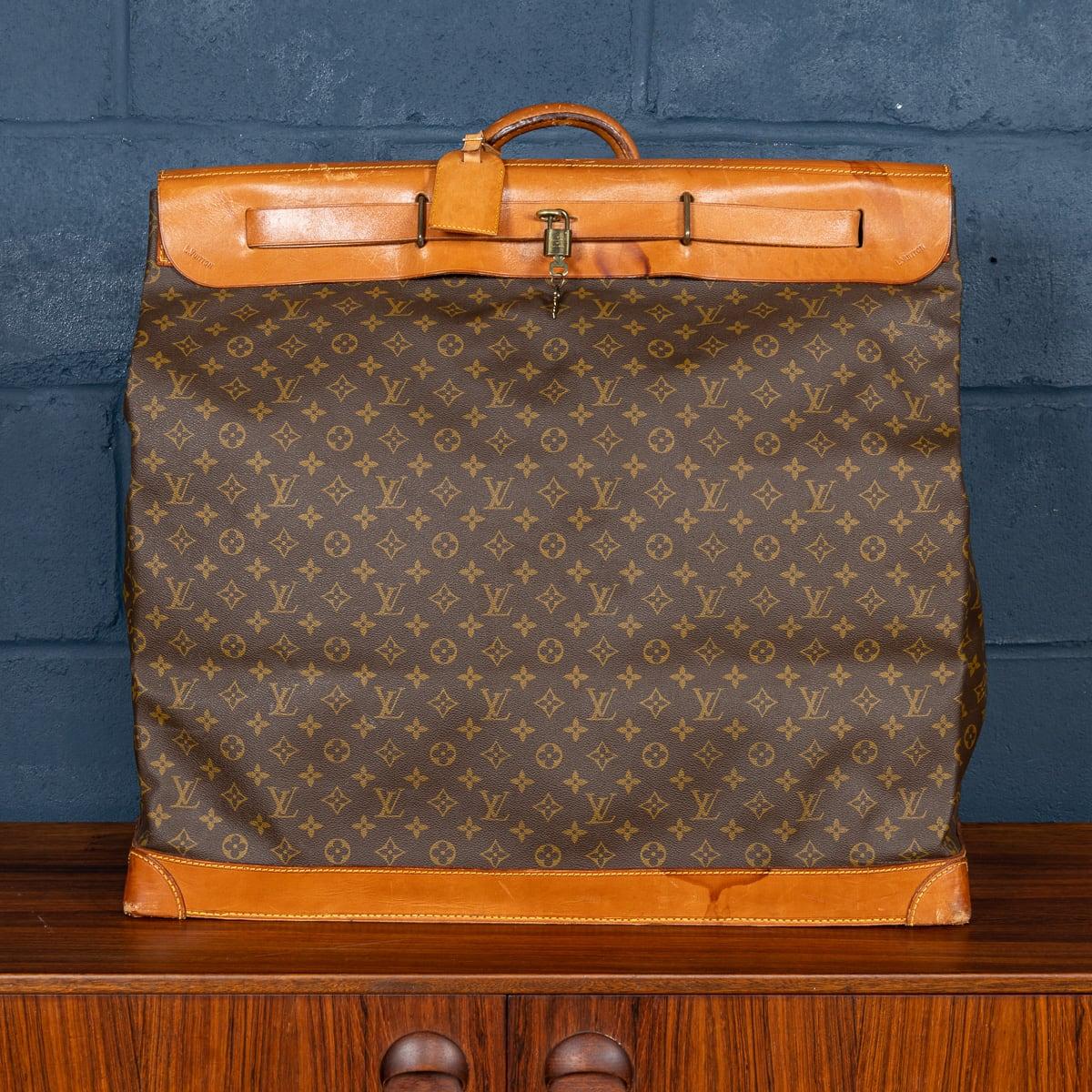 French 20th Century Louis Vuitton Steamer 65 Bag In Monogram Canvas, Made In France For Sale