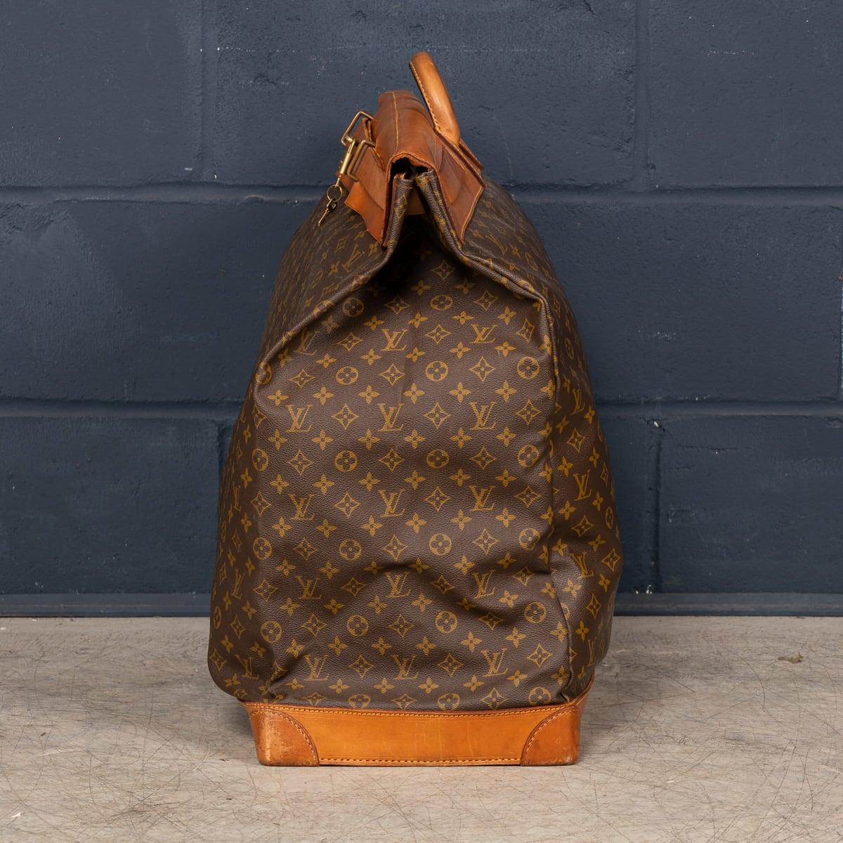 20th Century Louis Vuitton Steamer 65 Bag In Monogram Canvas, Made In France In Good Condition In Royal Tunbridge Wells, Kent