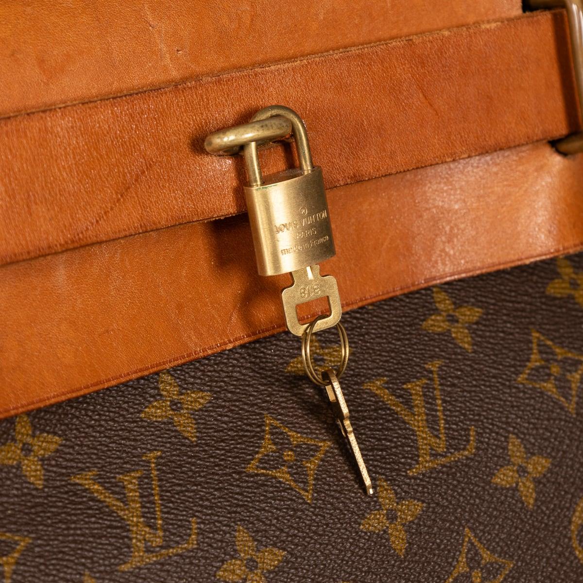 20th Century Louis Vuitton Steamer 65 Bag In Monogram Canvas, Made In France 3