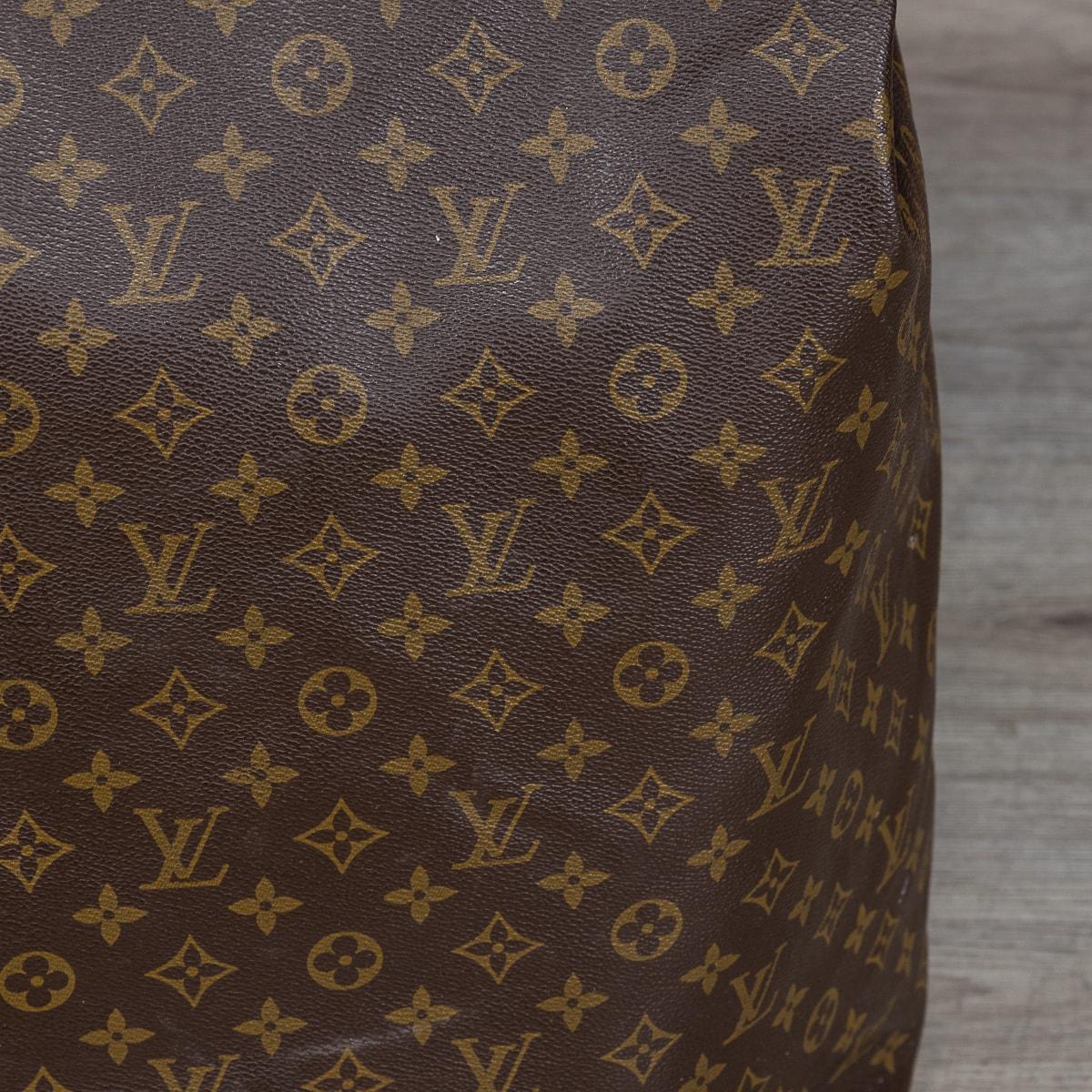 Louis Vuitton Dampfertasche aus Segeltuch mit Monogramm aus dem 20. Jahrhundert, hergestellt in Frankreich im Angebot 8