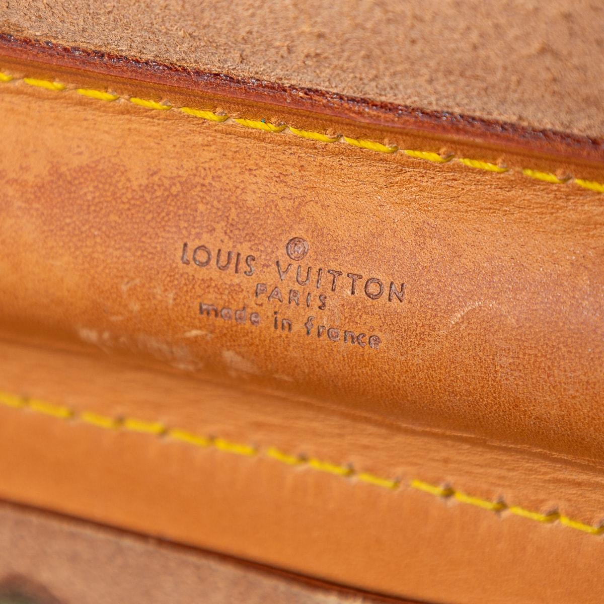 Louis Vuitton Dampfertasche aus Segeltuch mit Monogramm aus dem 20. Jahrhundert, hergestellt in Frankreich im Angebot 11