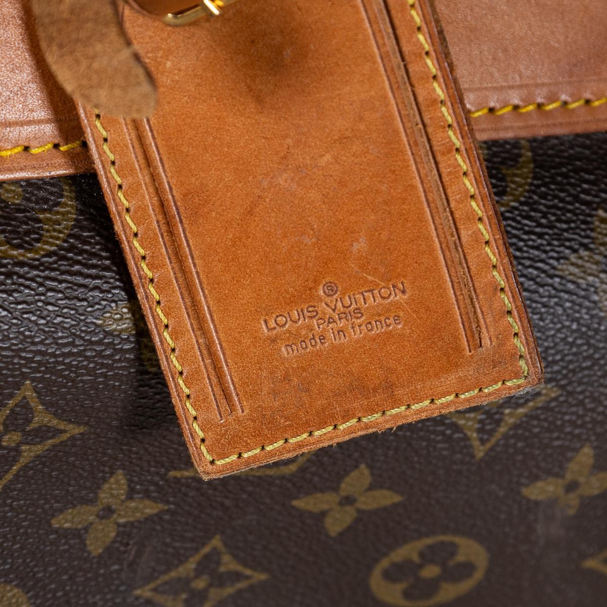 Louis Vuitton Dampfertasche aus Segeltuch mit Monogramm aus dem 20. Jahrhundert, hergestellt in Frankreich im Angebot 13