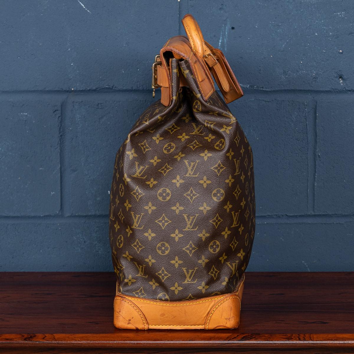 French 20th Century Louis Vuitton Steamer Bag In Monogram Canvas, Made In France