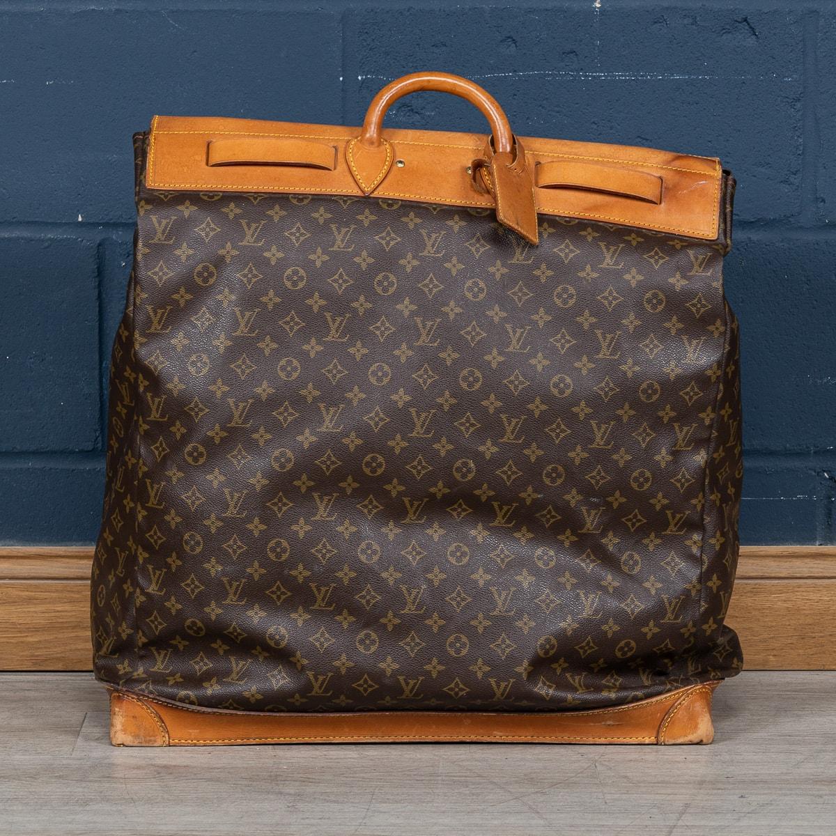 French 20th Century Louis Vuitton Steamer Bag In Monogram Canvas, Made In France For Sale