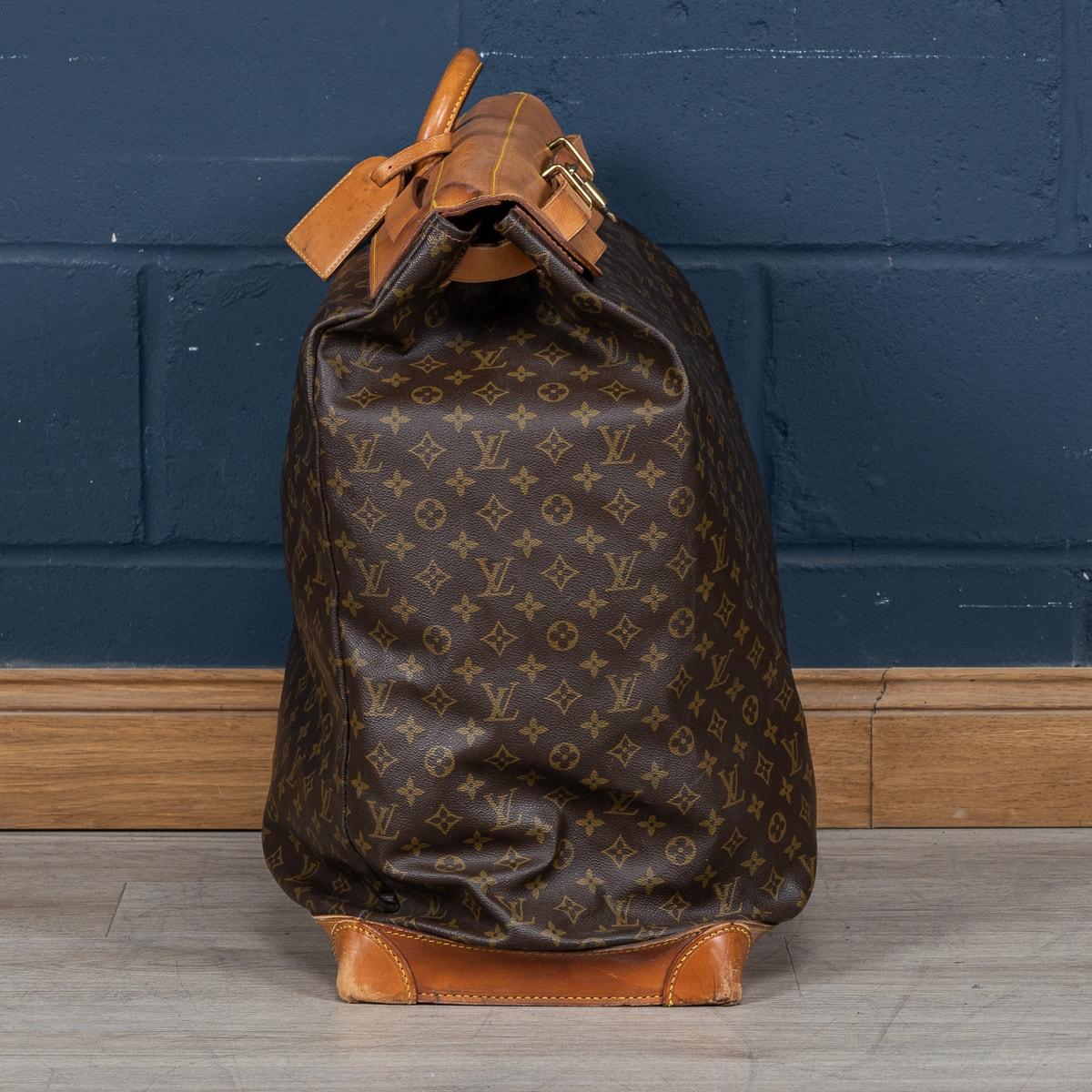 French 20th Century Louis Vuitton Steamer Bag In Monogram Canvas, Made In France For Sale