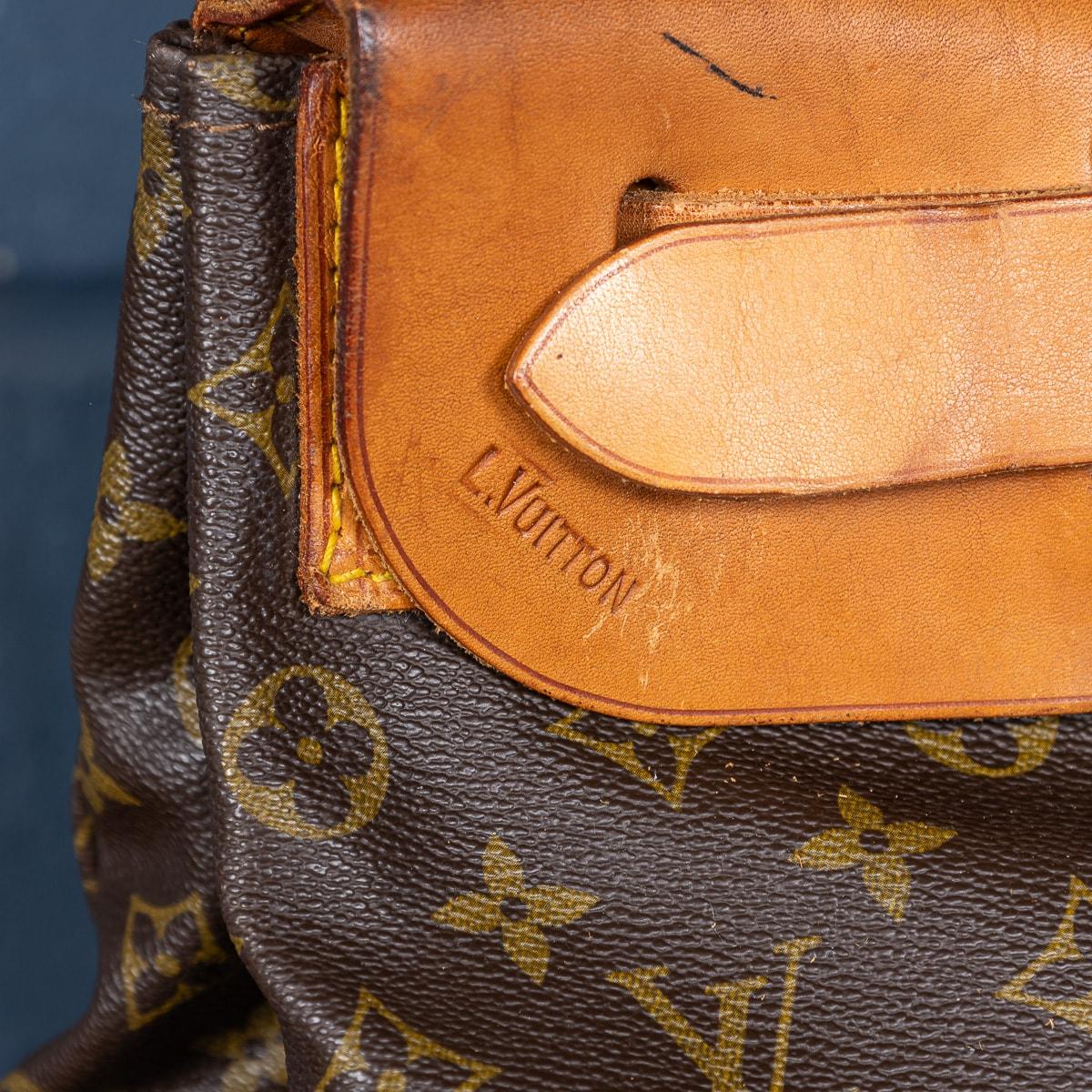 Louis Vuitton Dampfertasche aus Segeltuch mit Monogramm aus dem 20. Jahrhundert, hergestellt in Frankreich im Angebot 1