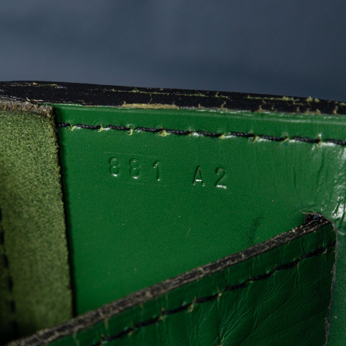 20th Century Louis Vuitton Steamer Bag In Rolex Green Epi Leather Canvas, France 2
