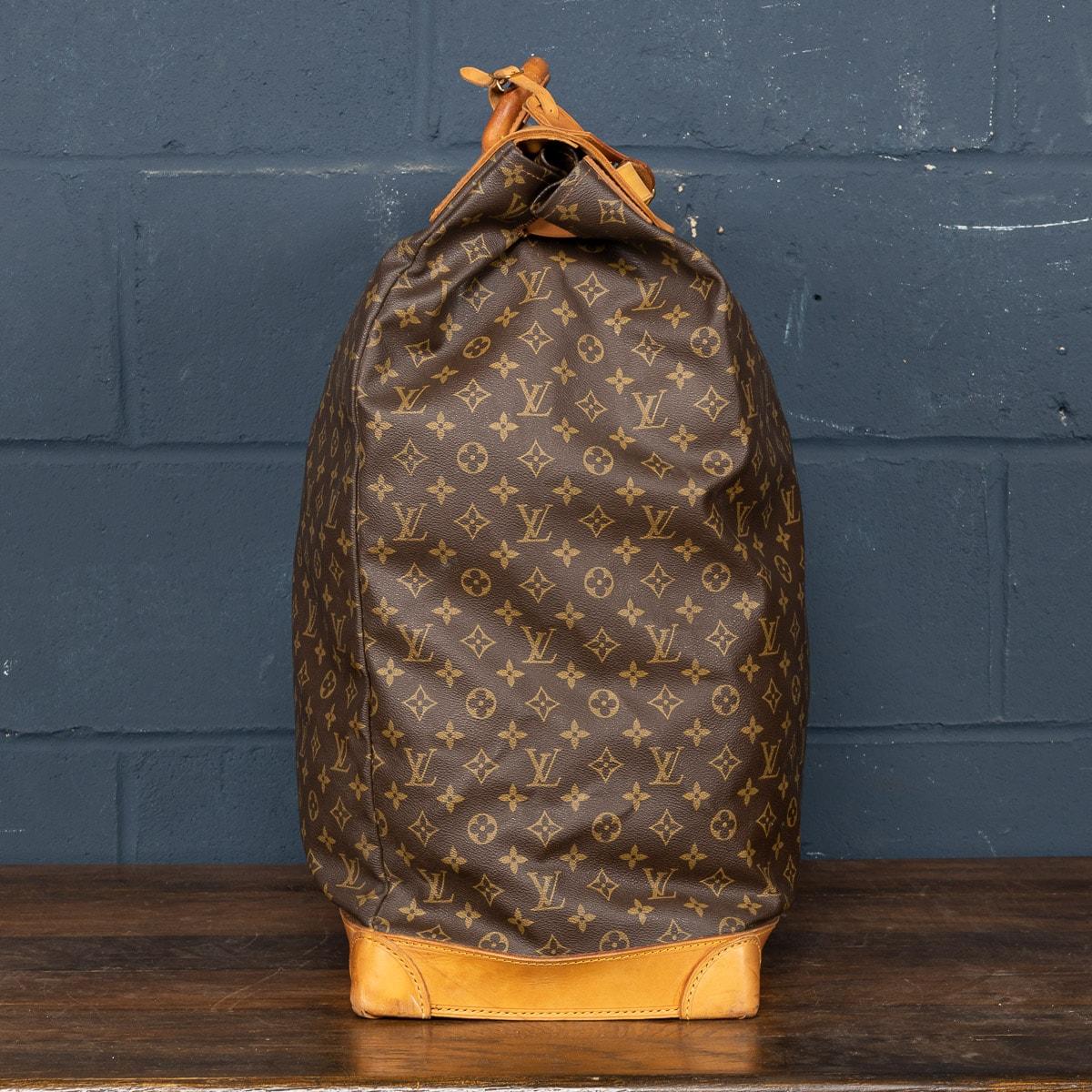 Leather 20th Century Louis Vuitton Steamer Bag, Made In France