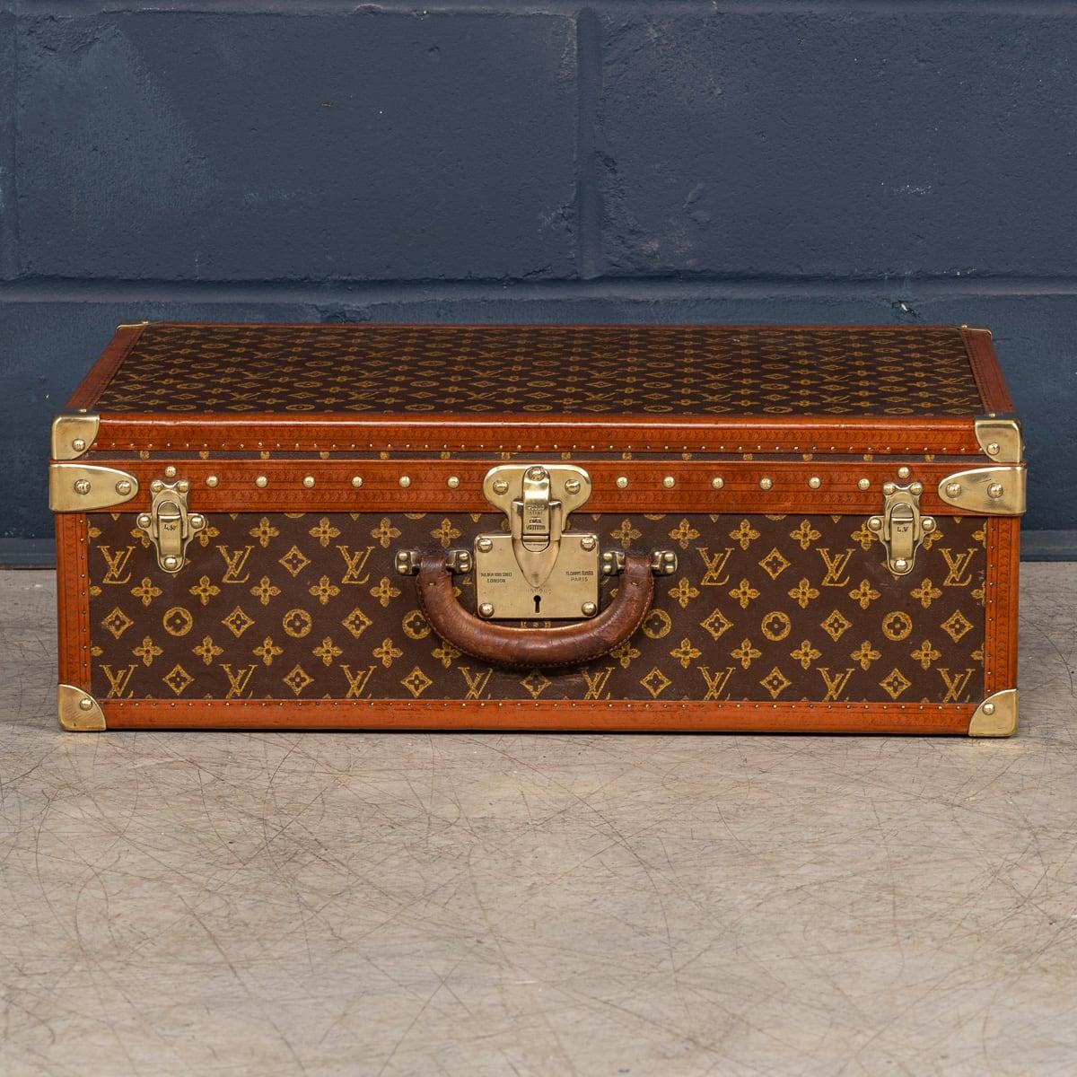 French 20th Century Louis Vuitton Suitcase In Monogram Canvas, France c.1940