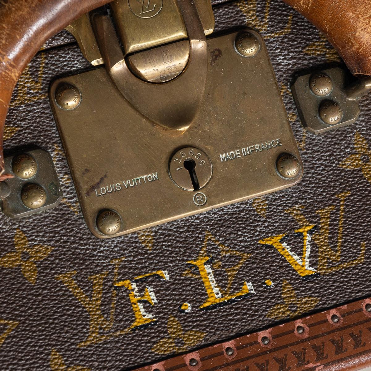 Louis Vuitton-Koffer des 20. Jahrhunderts mit Monogramm aus Segeltuch, Frankreich ca. 1970 im Angebot 6