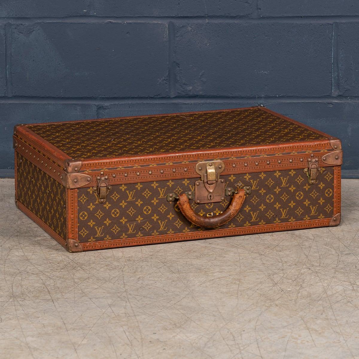 A charming Louis Vuitton hard-sided case, mid to late 20th century, the exterior finished in the famous monogram canvas with brass fittings. A great piece for use today or as a decorative item for the home.

A brief history about Louis Vuitton
