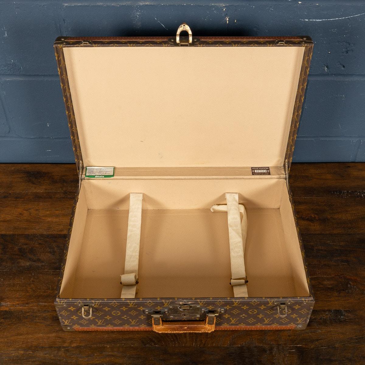 20th Century Louis Vuitton Suitcase In Monogram Canvas, France, c.1970 3