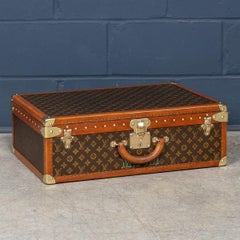 20th Century Louis Vuitton Suitcase In Monogram Canvas, France