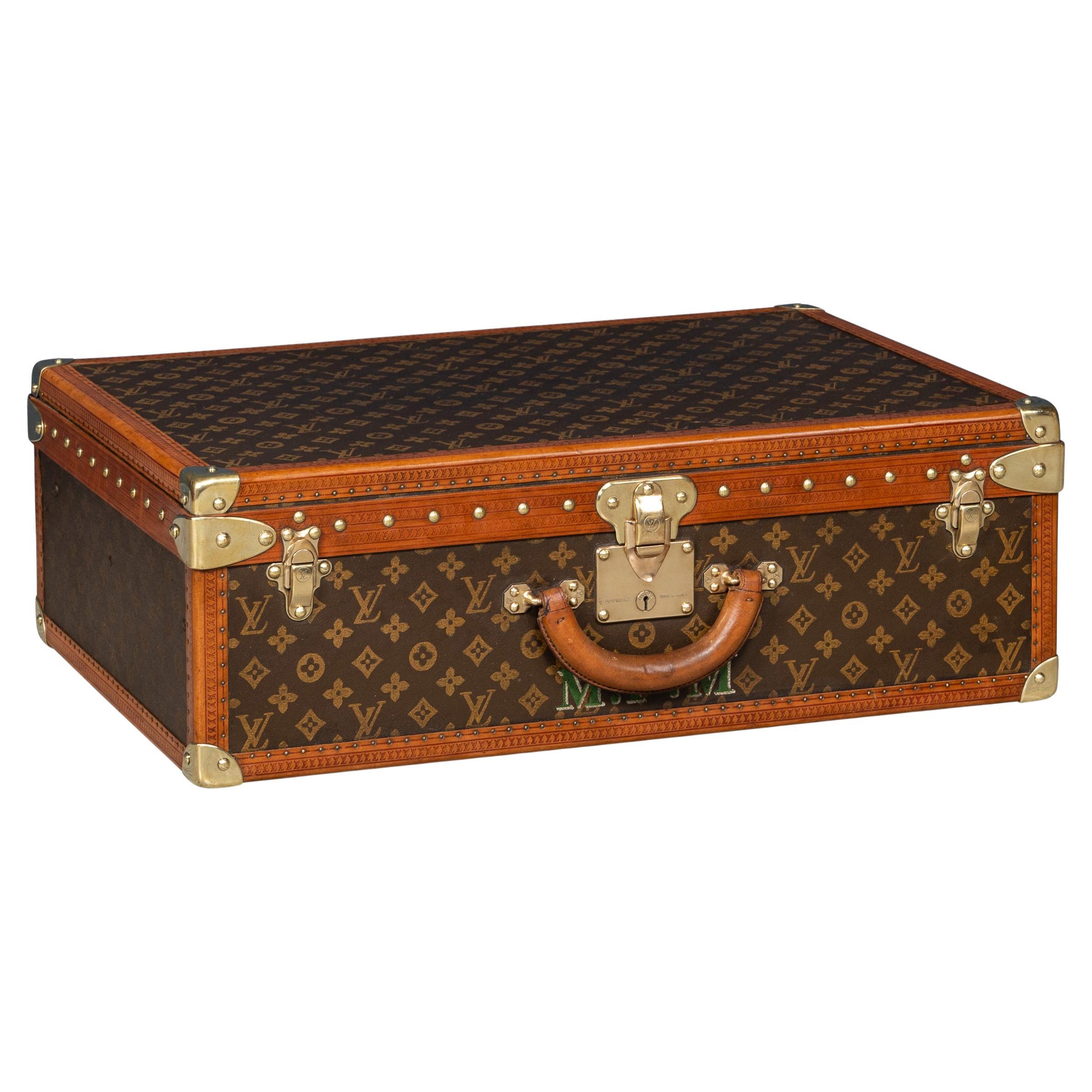20th Century Louis Vuitton Suitcase In Monogram Canvas, France For Sale