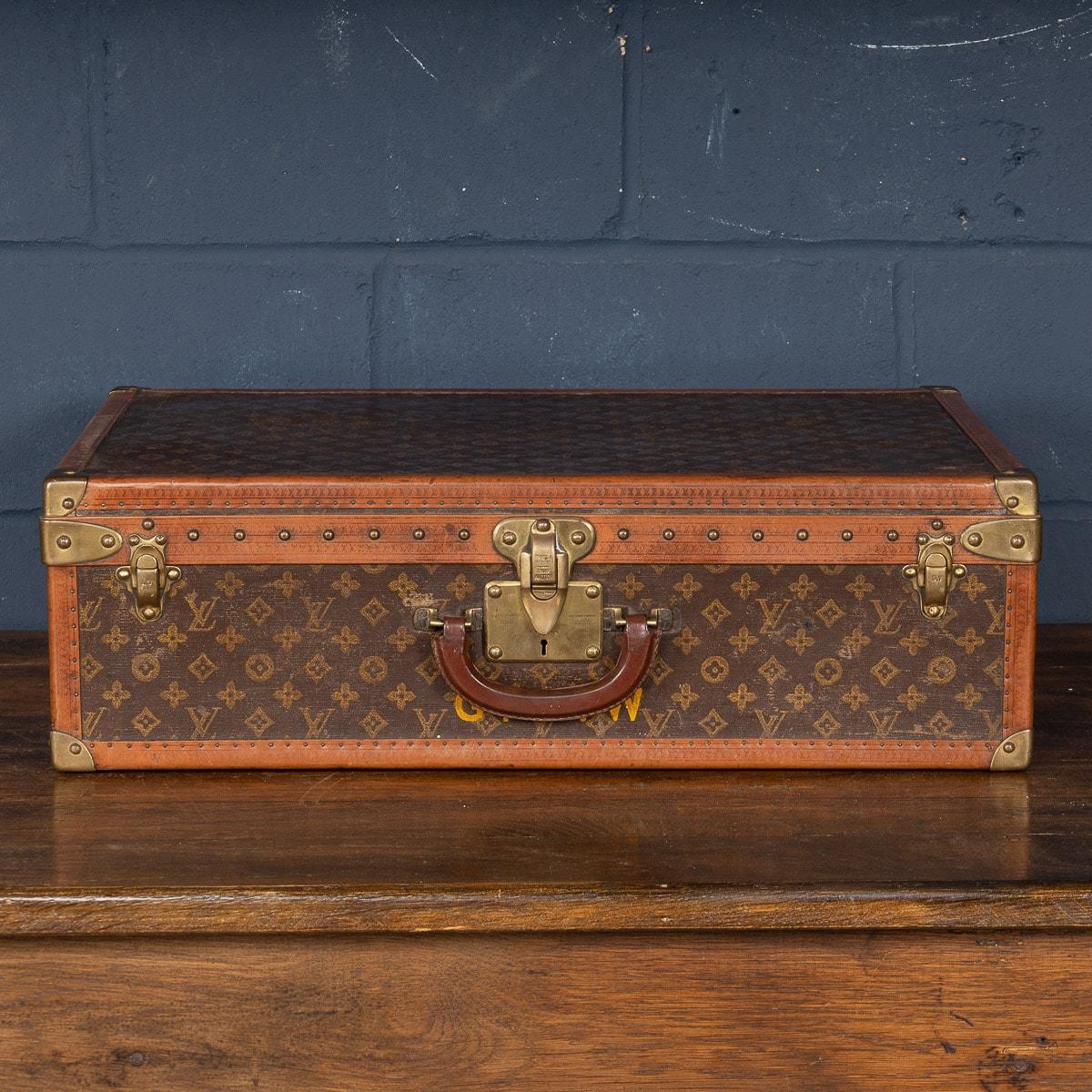 French 20th Century Louis Vuitton Suitcase In Monogram Canvas, Paris