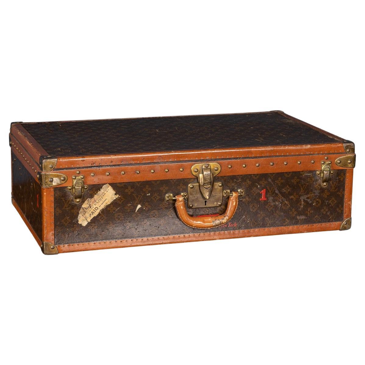 20th Century Louis Vuitton Suitcase In Monogram Canvas, Paris