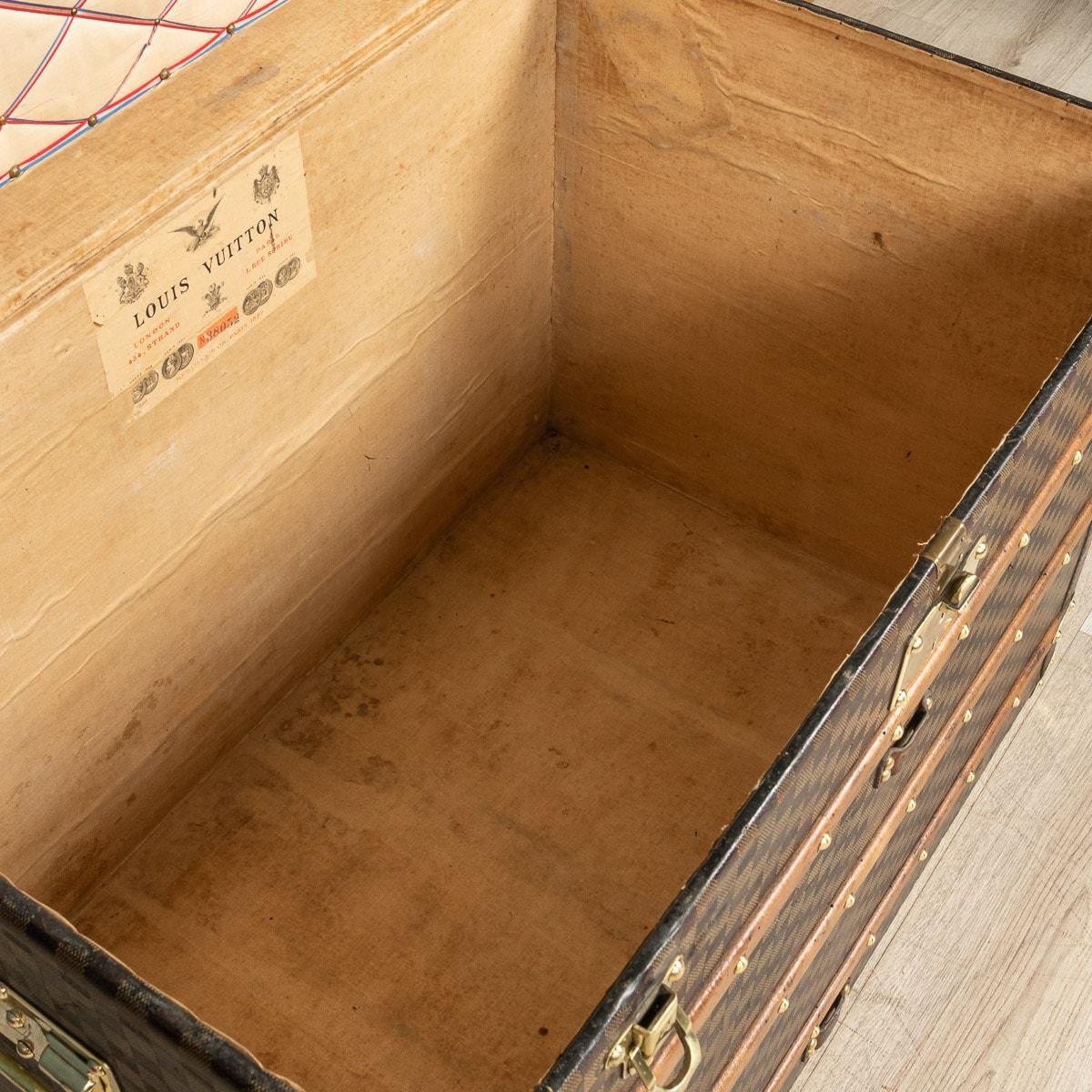 20th Century Louis Vuitton Trunk in Damier Canvas, Paris, C.1900 For Sale 3