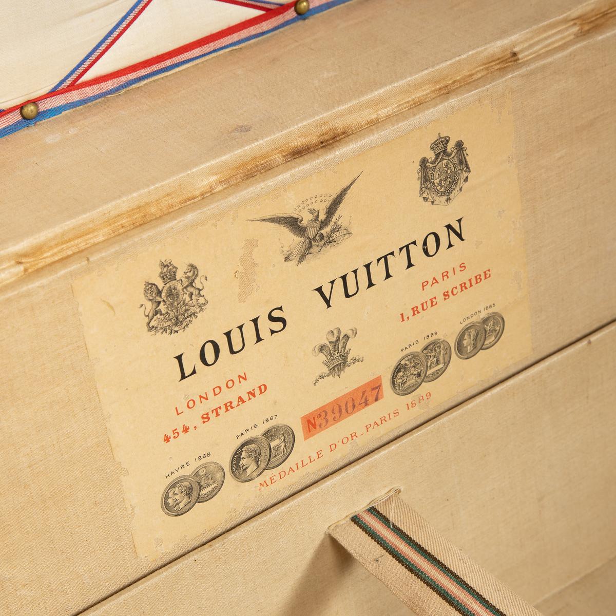 20th Century Louis Vuitton Trunk in Damier Canvas, Paris, circa 1900 8