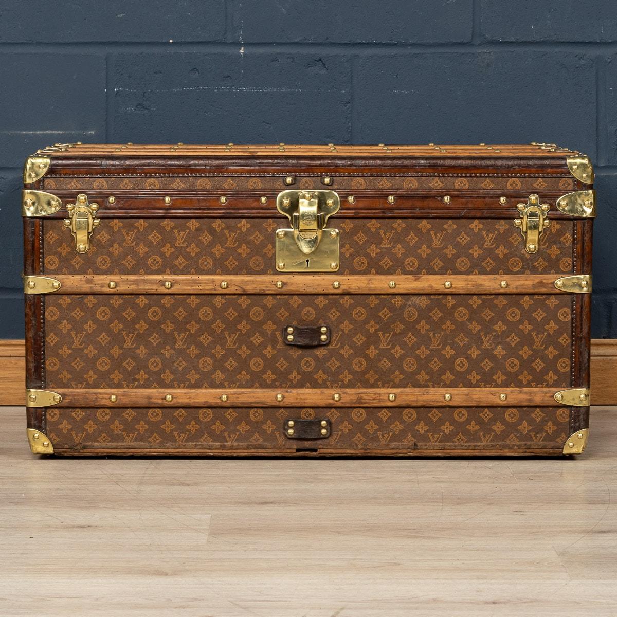 20th Century Louis Vuitton Trunk In Monogram Canvas, France, c.1900 In Good Condition For Sale In Royal Tunbridge Wells, Kent