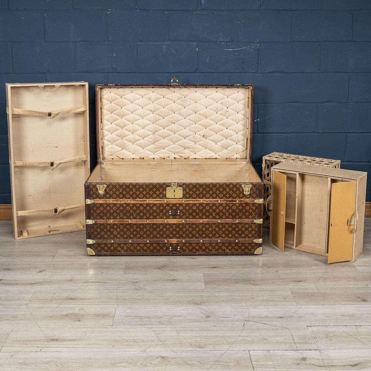 20th Century Louis Vuitton Trunk In Monogram Canvas, France c.1910 For Sale 3