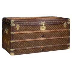 Antique 20th Century Louis Vuitton Trunk In Monogram Canvas, France c.1910