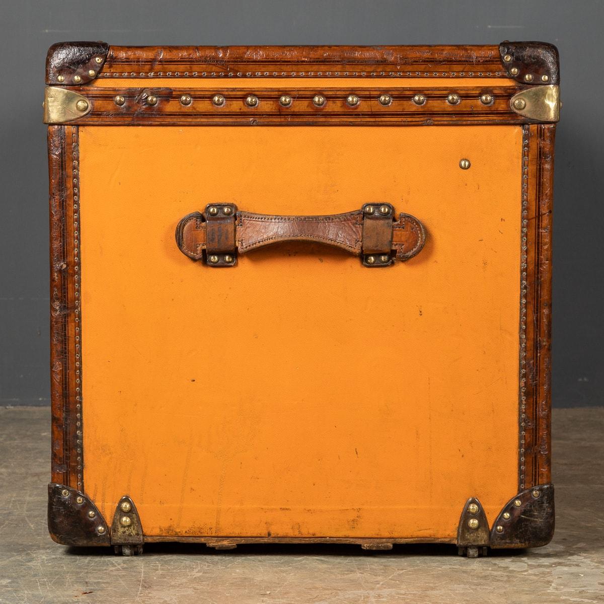 20th Century Louis Vuitton Trunk in Orange 