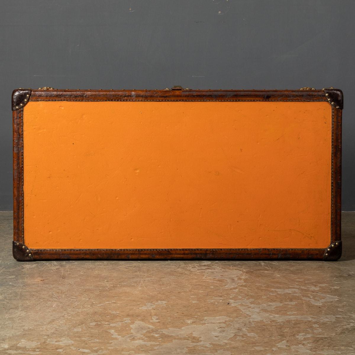 20th Century Louis Vuitton Trunk in Orange 