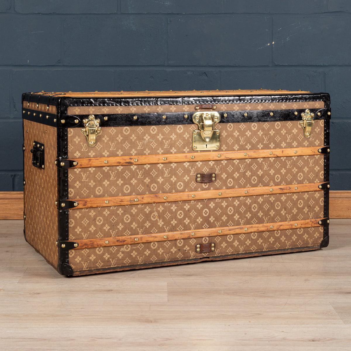 Around the turn of the 19th and 20th century Louis Vuitton had established himself as a market leader in trunk making and needed to set his now famous brand apart from the imitators and competitors. They decided to come up with a logo, a monogram,