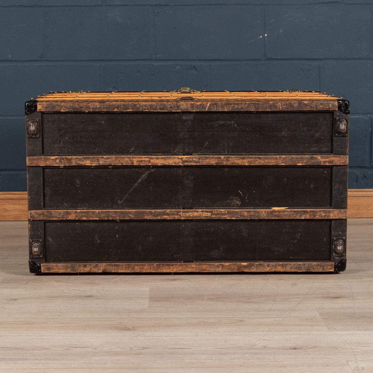 20th Century Louis Vuitton Trunk in Woven Canvas, Paris, с.1900 4