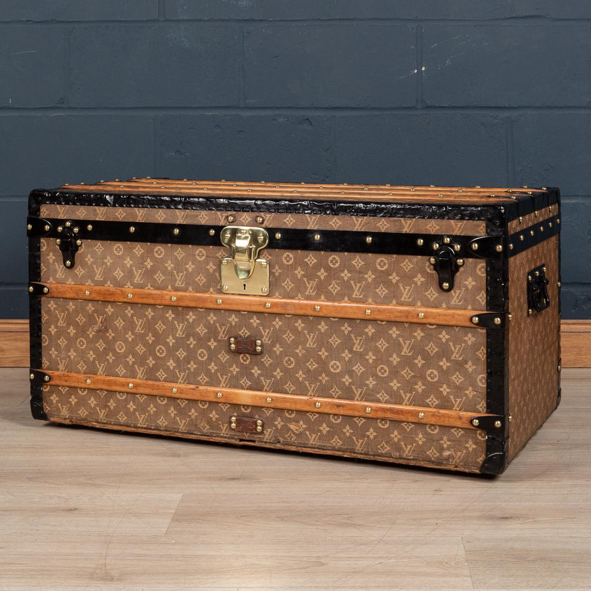 Around the turn of the 19th and 20th century Louis Vuitton had established himself as a market leader in trunk making and needed to set his now famous brand apart from the imitators and competitors. They decided to come up with a logo, a monogram,