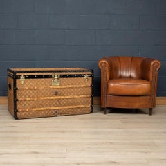 20th Century Louis Vuitton Trunk In Woven Canvas, Paris, c.1900