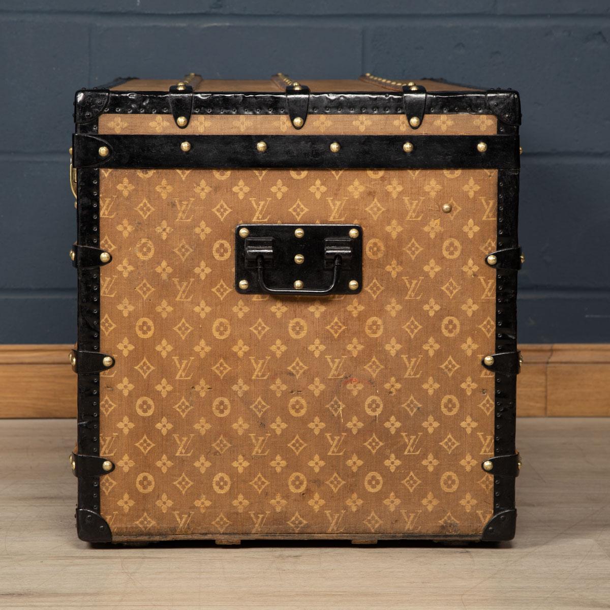 20th Century Louis Vuitton Trunk In Woven Canvas, Paris, c.1900 In Good Condition In Royal Tunbridge Wells, Kent