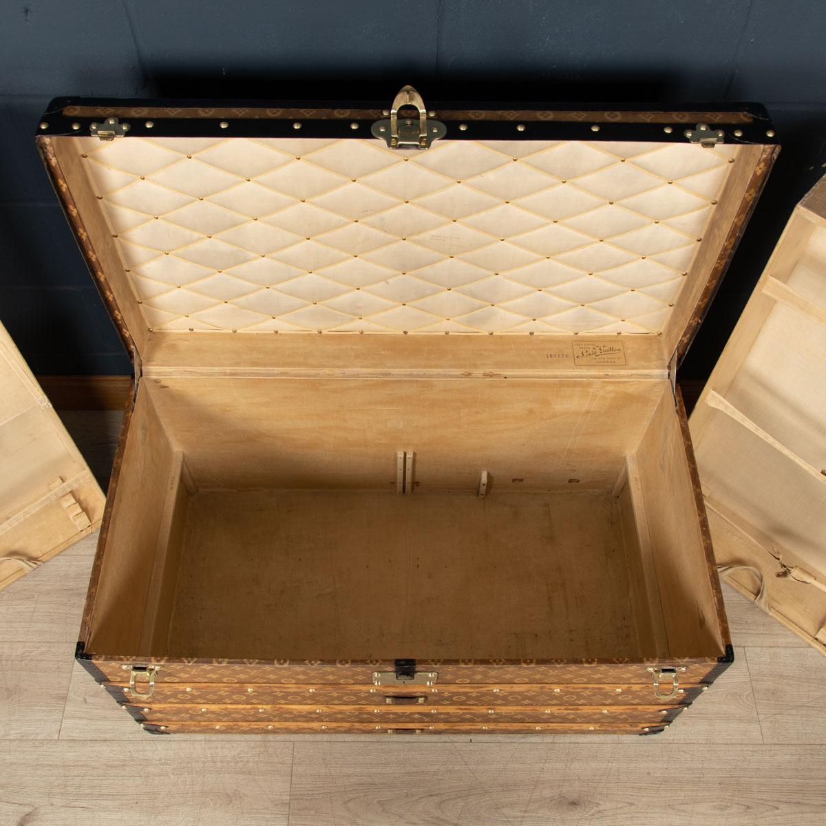 20th Century Louis Vuitton Trunk In Woven Canvas, Paris, c.1900 4