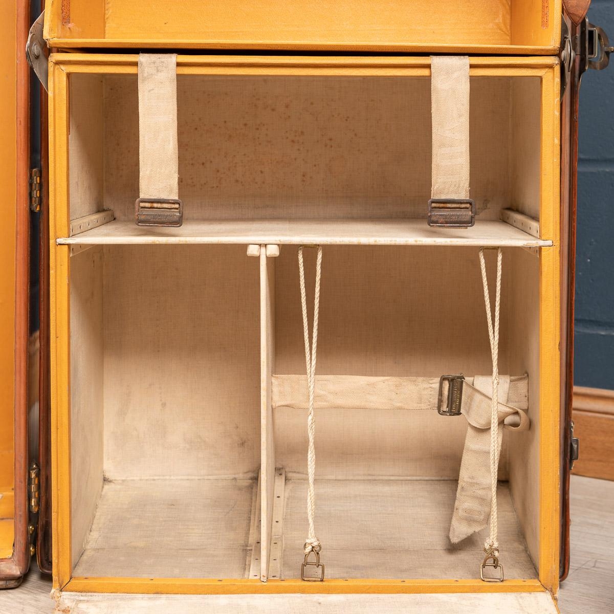 20th Century Louis Vuitton Unusual Leather Wardrobe Trunk, c.1900 13