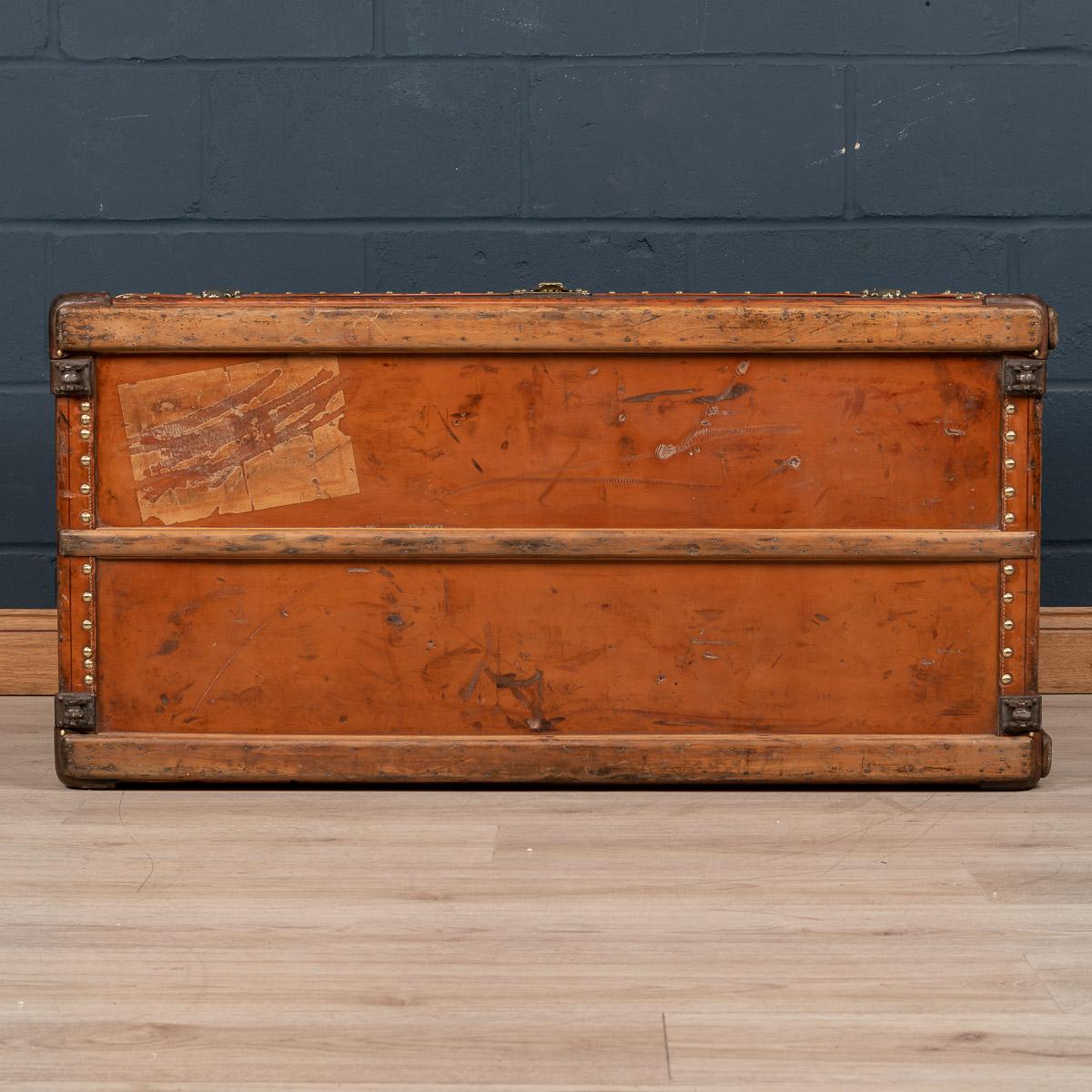 20th Century Louis Vuitton Unusual Leather Wardrobe Trunk, c.1900 1