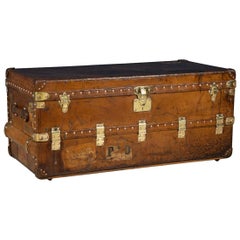 Vintage 20th Century Louis Vuitton Unusual Leather Wardrobe Trunk, circa 1910