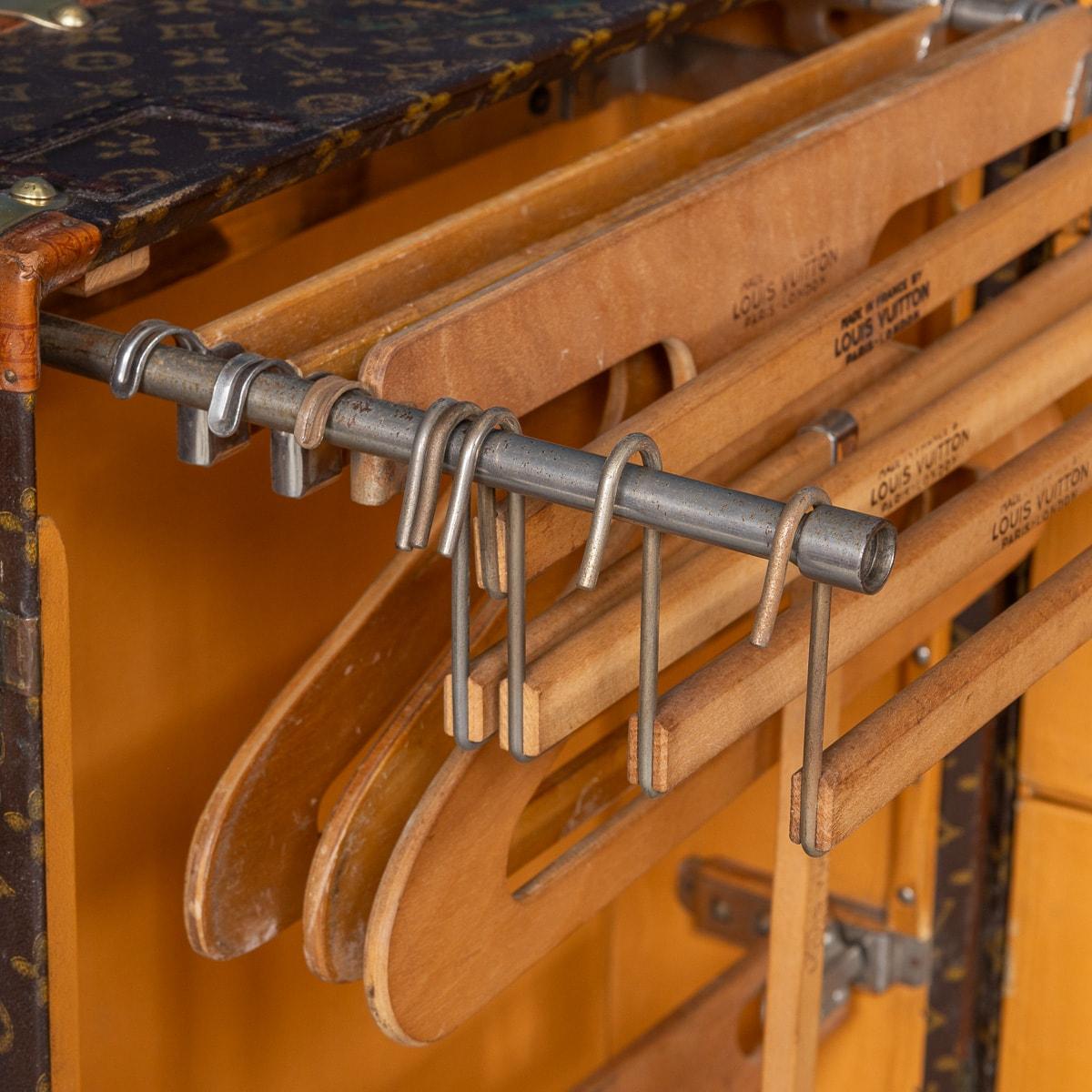 20th Century Louis Vuitton Wardrobe Trunk In Monogram Canvas, France c.1930 7