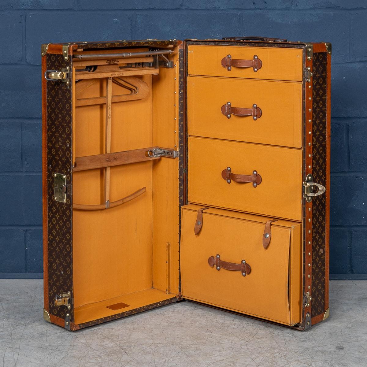 Other 20th Century Louis Vuitton Wardrobe Trunk In Monogram Canvas, France c.1930