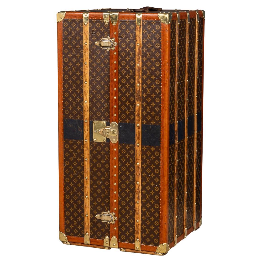 20th Century Louis Vuitton Wardrobe Trunk In Monogram Canvas, France c.1930
