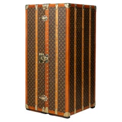 20th Century Louis Vuitton Wardrobe Trunk In Monogram Canvas, France c.1930