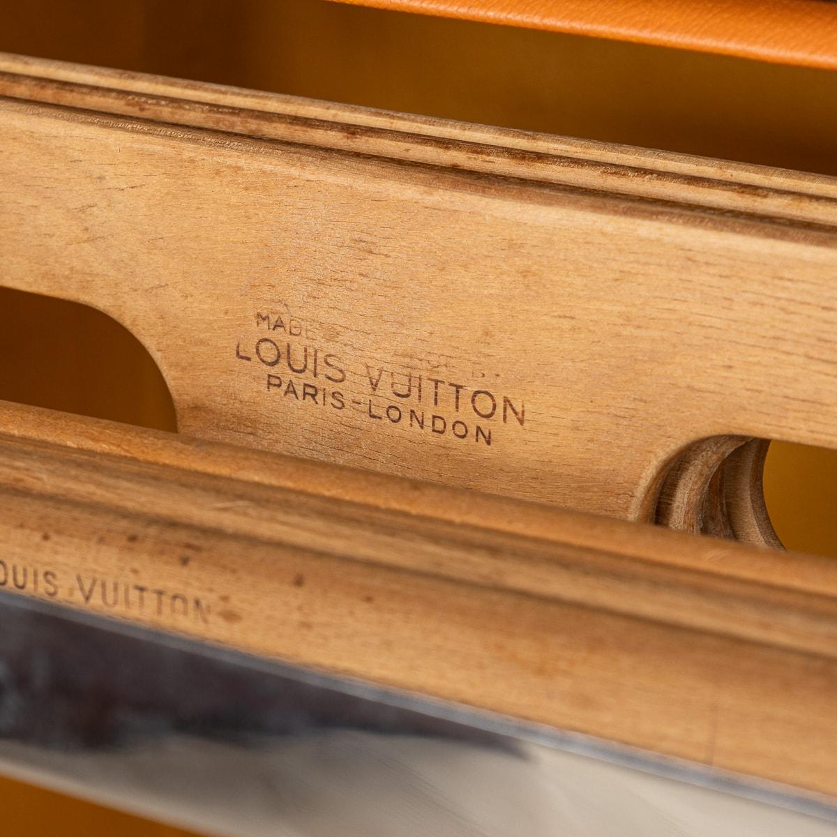 20th Century Louis Vuitton Wardrobe Trunk In Orange 