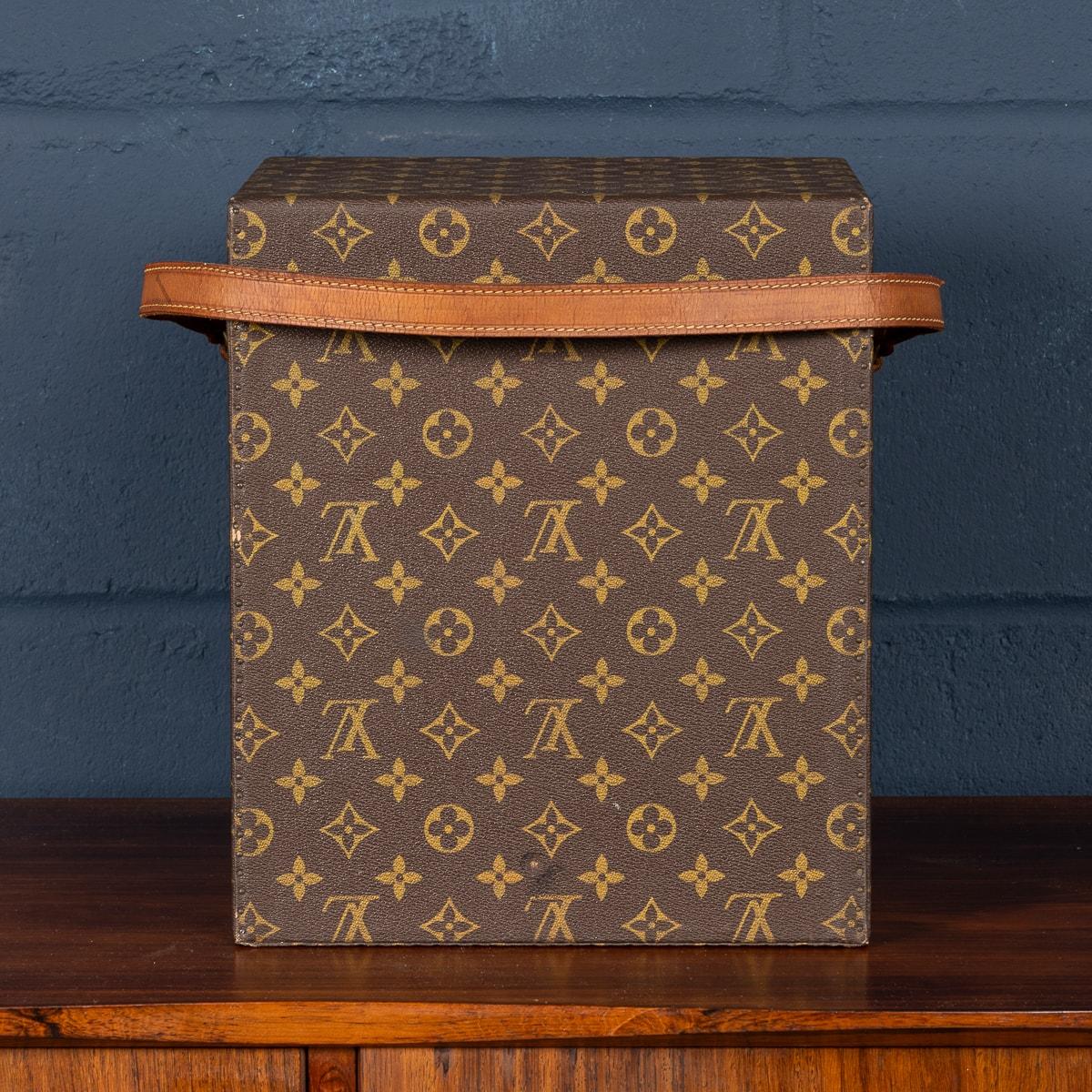 French 20th Century Louis Vuitton Wig Trunk In Monogram Canvas, Made In France c.1970