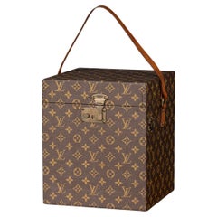 20th Century Louis Vuitton Wig Trunk In Monogram Canvas, Made In France c.1970