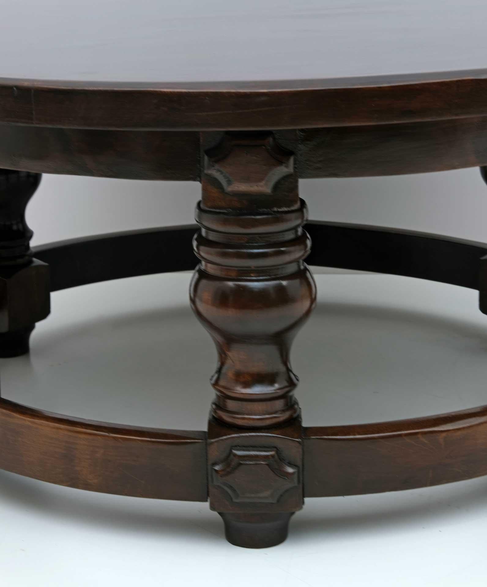 20th Century Louis XIII Style Walnut Coffee Table For Sale 1
