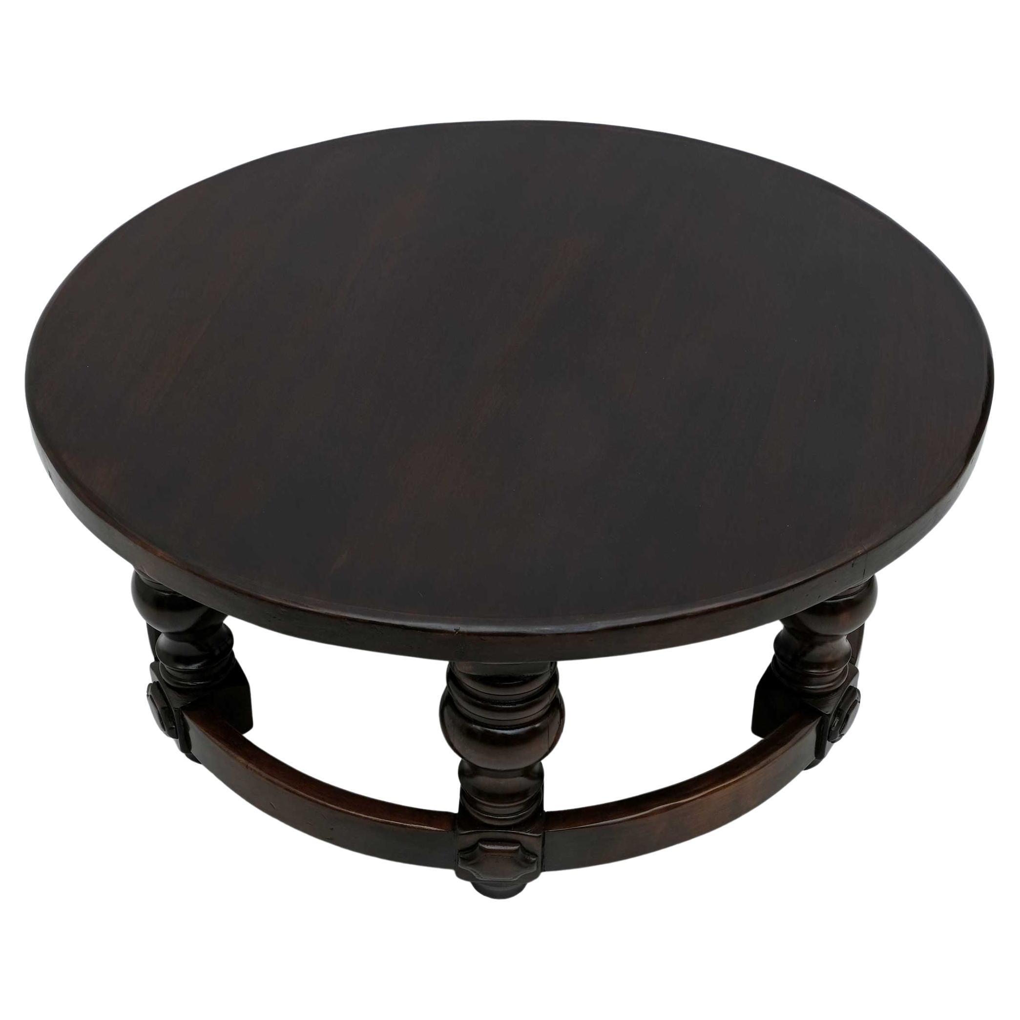 20th Century Louis XIII Style Walnut Coffee Table For Sale