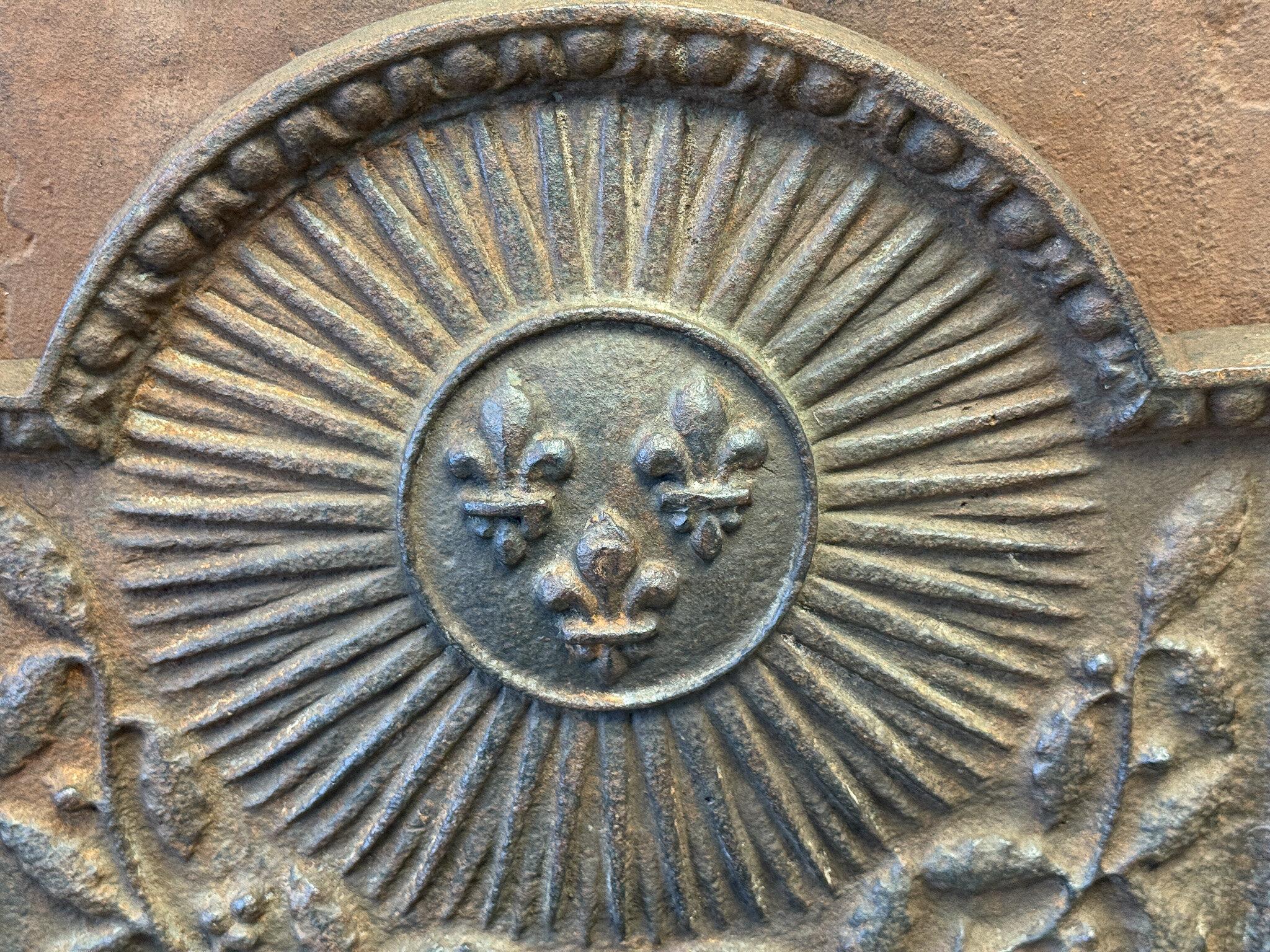 20th Century Louis XIV Style 'Arms of France' Fireback / Backsplash For Sale 4