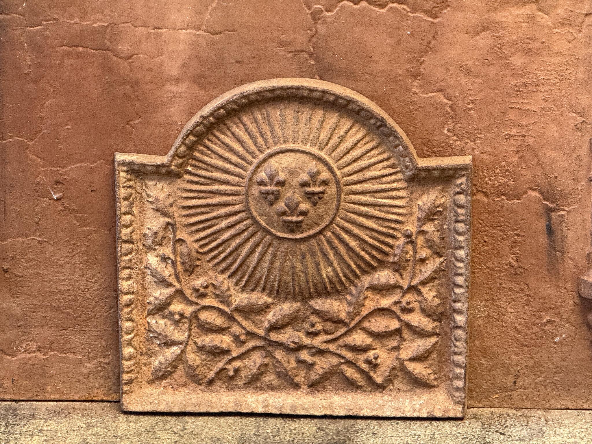 French 20th Century Louis XIV Style 'Arms of France' Fireback / Backsplash For Sale