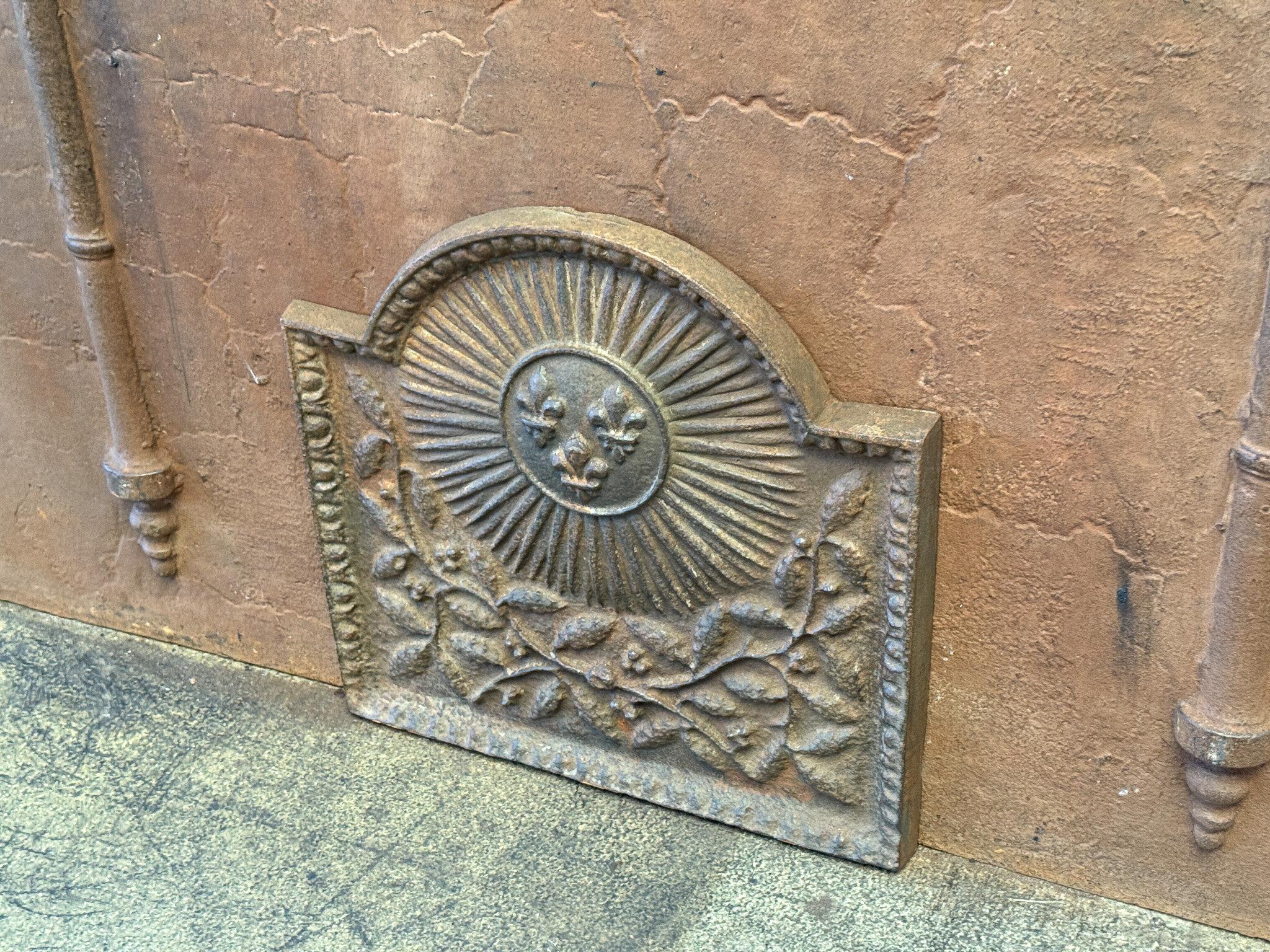 20th Century Louis XIV Style 'Arms of France' Fireback / Backsplash In Good Condition For Sale In Amerongen, Amerongen