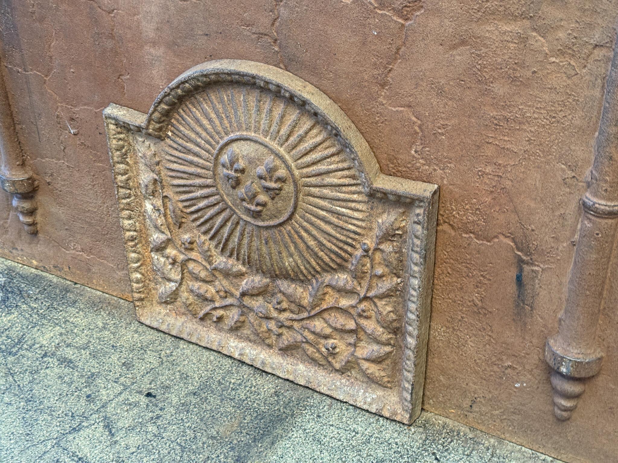 20th Century Louis XIV Style 'Arms of France' Fireback / Backsplash For Sale 1