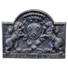 20th Century Louis XIV Style 'Arms of France' Fireback / Backsplash